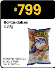 X$ - Bolitas dulces