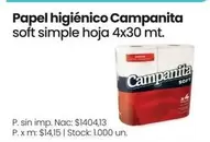 Campanita - Papel higi
uevo Campana