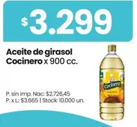 Cocinero - Aceite de girasol