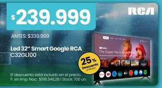 RCA - Led 32" Smart Google  C32GL100