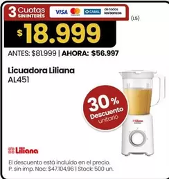 Liliana - Licuadora AL451