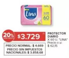 Lina - PROTECTOR DIARIO