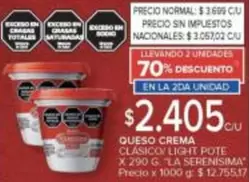 X$ - QUESO CREMA CLASICO LIGHT POTE