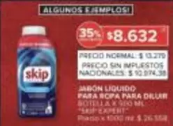 Skip - JABON LIQUIDO PARA ROPA PARA DILUIR