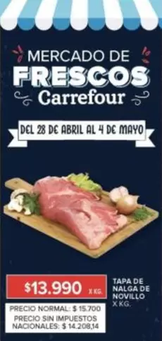 Carrefour - Tapa de nalga de novillo
