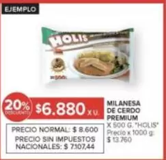 X$ - MILANESA DE CERDO PREMIUM