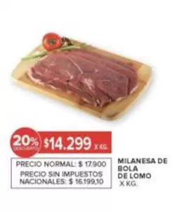 MILANESA DE BOLA DE LOMO