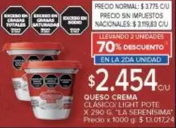 X$ - QUESO CREMA CLÁSICO LIGHT POTE