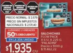 Paladini - SALCHICHAS FLOW PACK