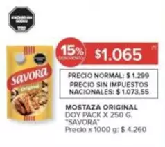 Savora - Mostaza Original
