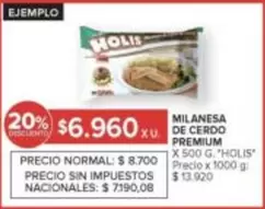 X$ - MILANESA DE CERDO PREMIUM