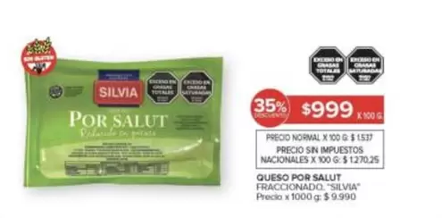 Silvia - QUESO POR SALUT FRACCIONADO