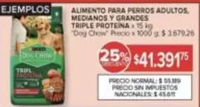 Dog Chow - Alimento para perros adultos, medianos y grandes triple proteína