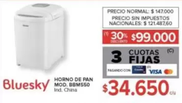 Bluesky - HORNO DE PAN MOD. BBM550