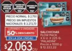Paladini - SALCHICHAS FLOW PACK