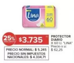 Lina - PROTECTOR DIARIO