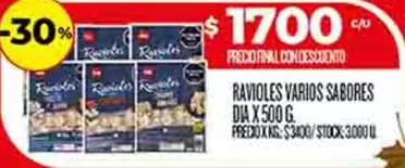 Dia - RAVIOLES VARIOS SABORES