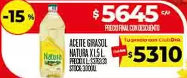 Natura - ACEITE GIRASOL