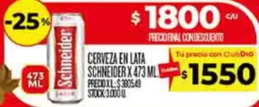 Schneider - CERVEZA EN LATA X 473 ML