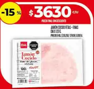 Dia - JAMÓN COCIDO FETAS - FINAS