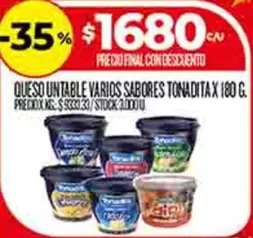 Tonadita - Queso Untable Varios Sabores
