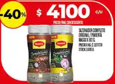 Maggi - SAZONADOR COMPLETO ORIGINAL / PIMIENTA