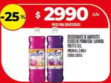 Poett - Desodorante de Ambientes