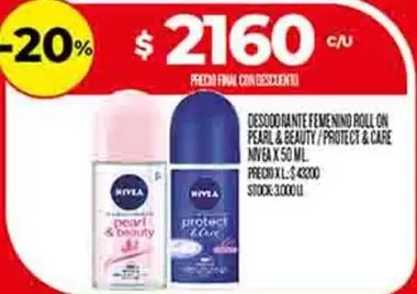 Nivea - DESODORANTE FEMENINO ROLL ON