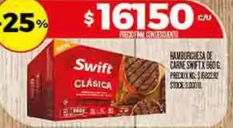 Swift - HAMBURGUESA DE CARNE