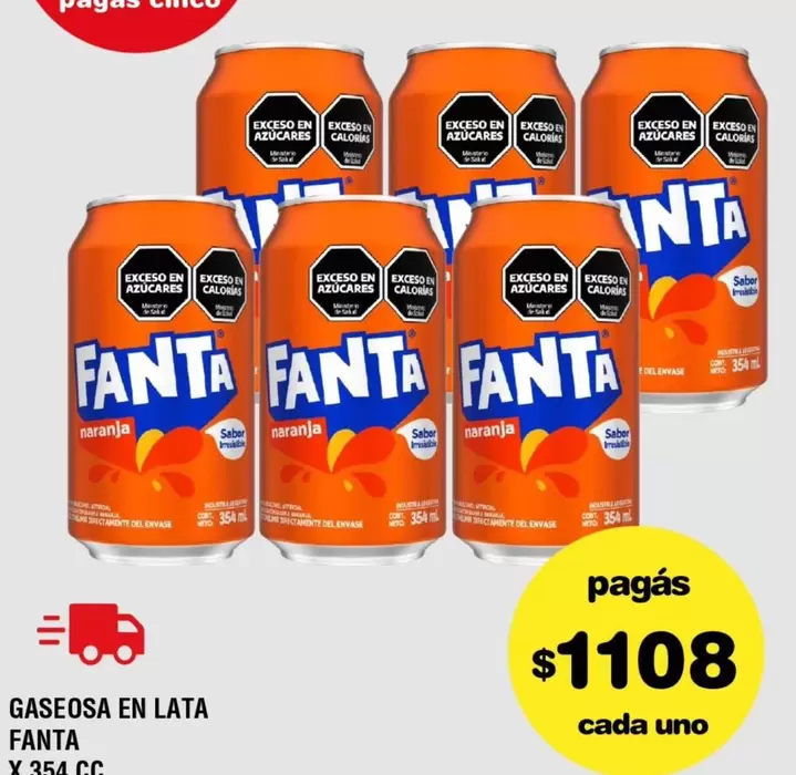 Fanta - Gaseosa en lata