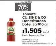 Cuisine - Tomate triturado