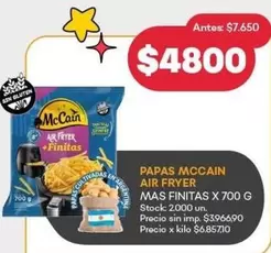 Mas - Papas Air Fryer  Finitas