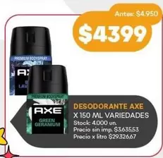 Axe - DESODORANTE