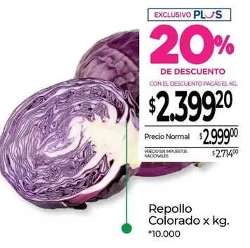 X$ - Repollo Colorado