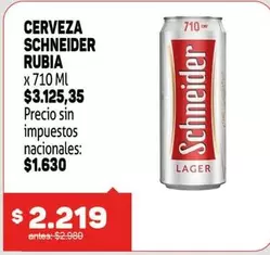 Schneider - CERVEZA RUBIA