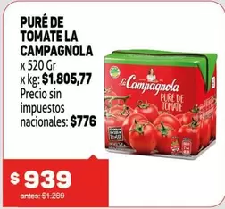 La Campagnola - PUR
DE TOMATE