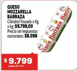 Barraza - QUESO MOZZARELLA