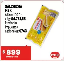 M&K - SALCHICHA