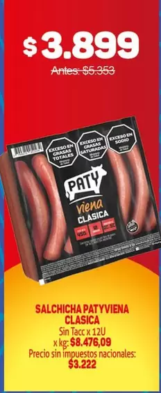 Paty - SALCHICHA VIENA CLASICA