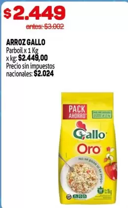 Gallo - ARROZ GALLO Parboil