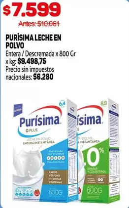 Purísima - LECHE EN POLVO