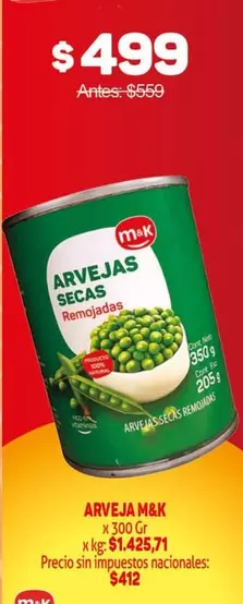 M&K - Arvejas Secas Remojadas