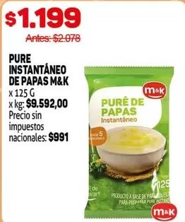 M&K - PURE INSTANTÁNEO DE PAPAS