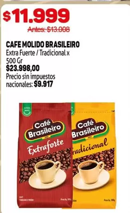 X$ - CAFE MOLIDO BRASILEIRO Extra Fuerte / Tradicional