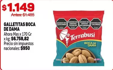 Terrabusi - GALLETITAS BOCA DE DAMA
