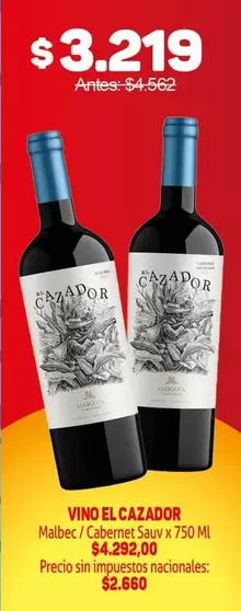 X$ - Vino Malbec / Cabernet Sauv