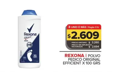 Rexona - POLVO PEDICO ORIGINAL EFFICIENT