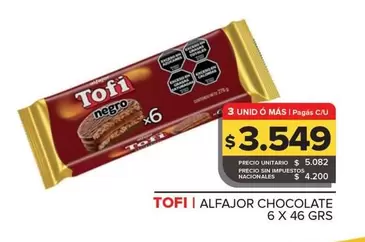 Tofi - ALFAJOR CHOCOLATE
