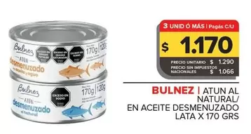 X$ - ATUN AL NATURAL/EN ACEITE DESMENUZADO LATA
