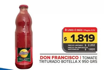 Don Francisco - TOMATE TRITURADO BOTELLA